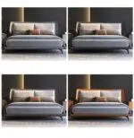 Labo Contemporary Leatherette Upholstered Bed - Image 2
