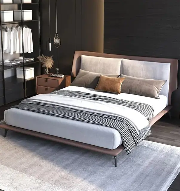 Labo Contemporary Leatherette Upholstered Bed - Image 3