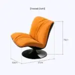 Marc Nubuc leatherette Upholstered Accent Chair - Luxurious Comfort for Modern Living Spaces - Image 4
