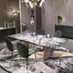 Italy latest luxury exclusive living room customize furniture stainless steel console table - Image 5