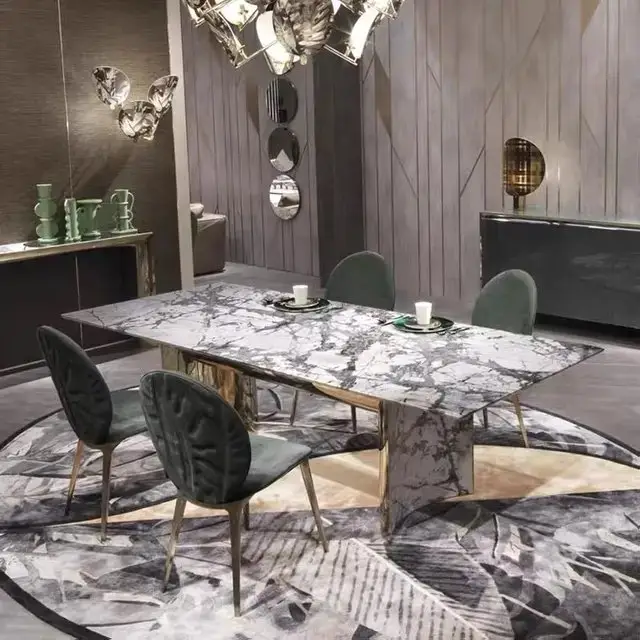 Italy latest luxury exclusive living room customize furniture stainless steel console table - Image 5