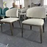 Luxury Modern-Classical Velour Dining Chair | Restaurant Chair: The Pinnacle of Comfort and Style - Image 11