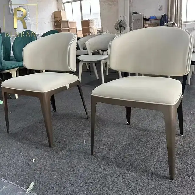 Luxury Modern-Classical Velour Dining Chair | Restaurant Chair: The Pinnacle of Comfort and Style - Image 11