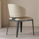 Luxury Modern-Classical Velour Dining Chair | Restaurant Chair: The Pinnacle of Comfort and Style - Image 6