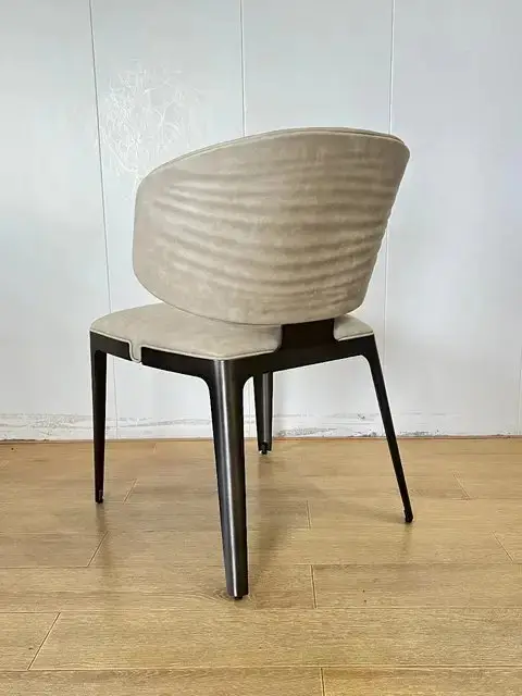 Luxury Modern-Classical Velour Dining Chair | Restaurant Chair: The Pinnacle of Comfort and Style - Image 2