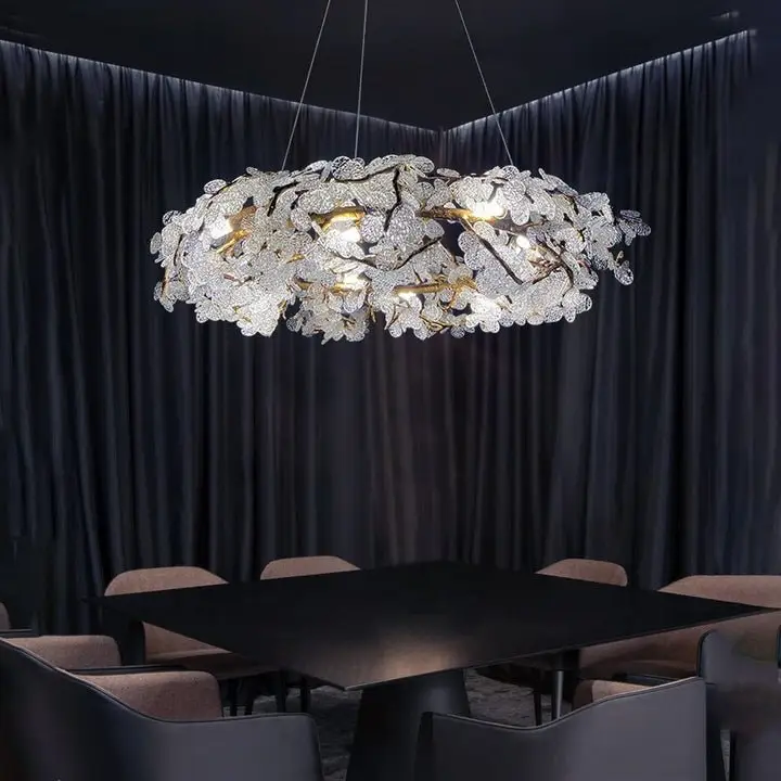 1000077567.jpg Snowy Crown Chandelier: Illuminate Your Space with Regal Elegance - Image 1