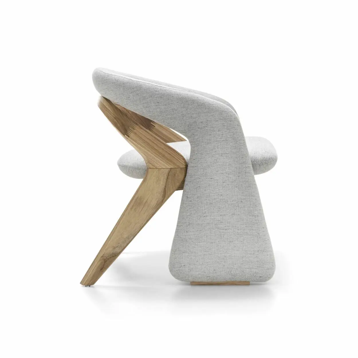 Feather Contemporary Sheesham Wood Leisure Chair - Ultimate Relaxation - Image 3