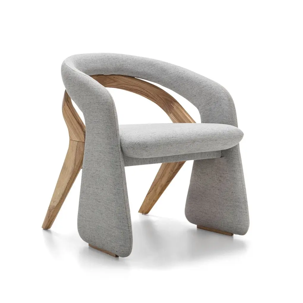 Feather Contemporary Sheesham Wood Leisure Chair - Ultimate Relaxation - Image 4