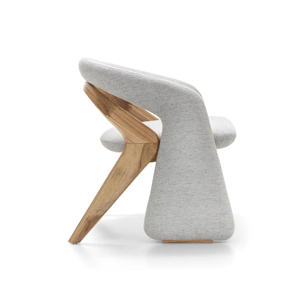 Feather Contemporary Sheesham Wood Leisure Chair - Ultimate Relaxation - Image 2
