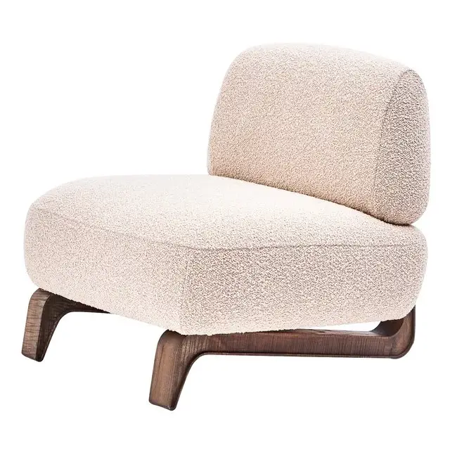 Kailin Contemporary Sheesham Wood Leisure Chair - Image 1