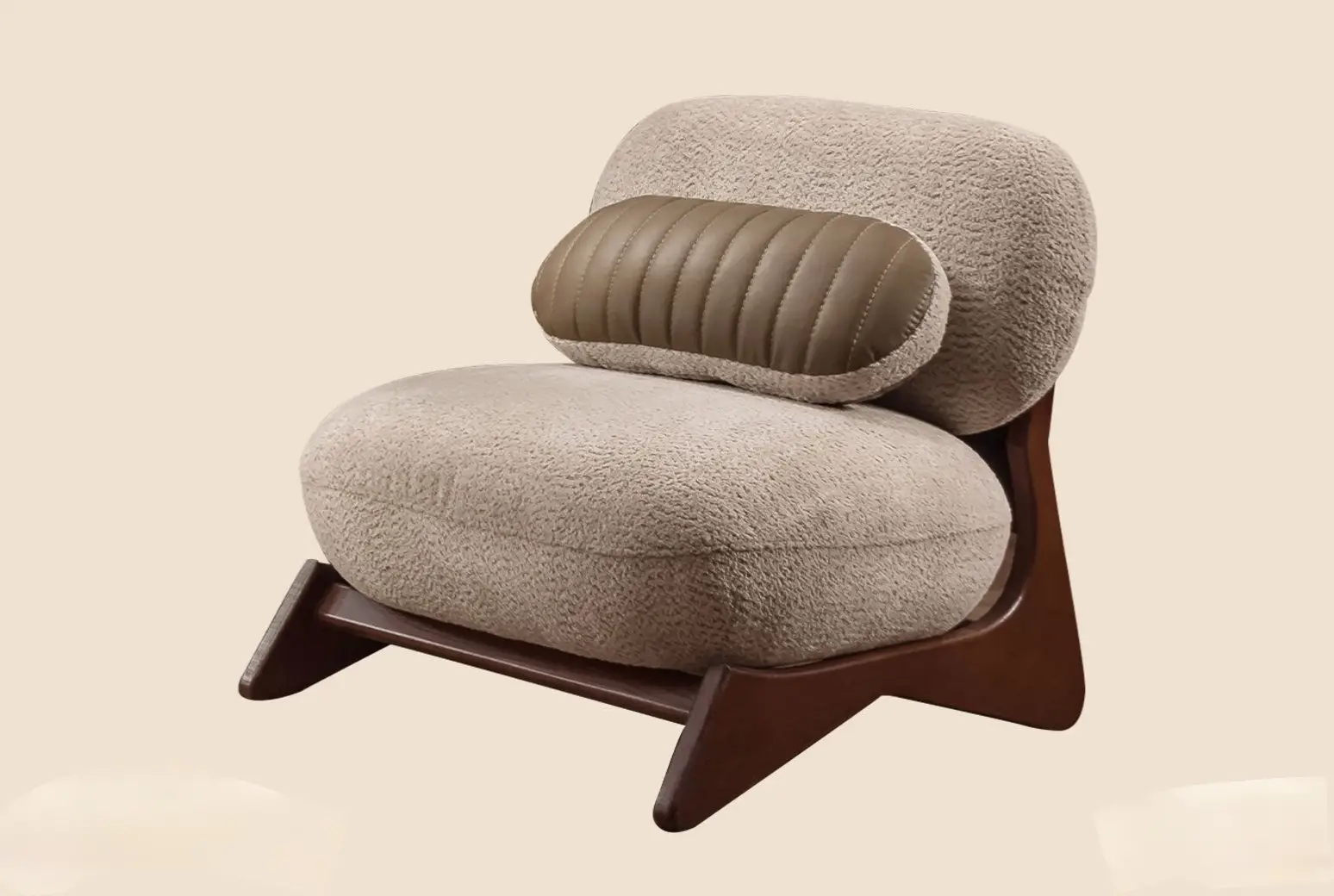 Kailin Contemporary Sheesham Wood Leisure Chair - Image 9