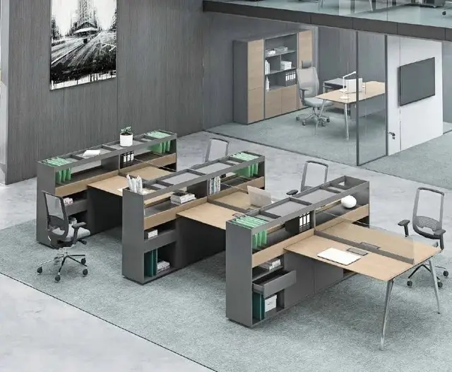 Capitol Office Table: Spacious workstation with 2 Drawer units - Image 5