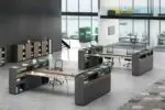 Capitol Office Table: Spacious workstation with 2 Drawer units - Image 6