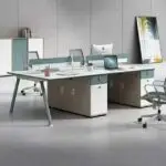 Rigale Office Table: Spacious workstation with Storage cabinet - Image 4