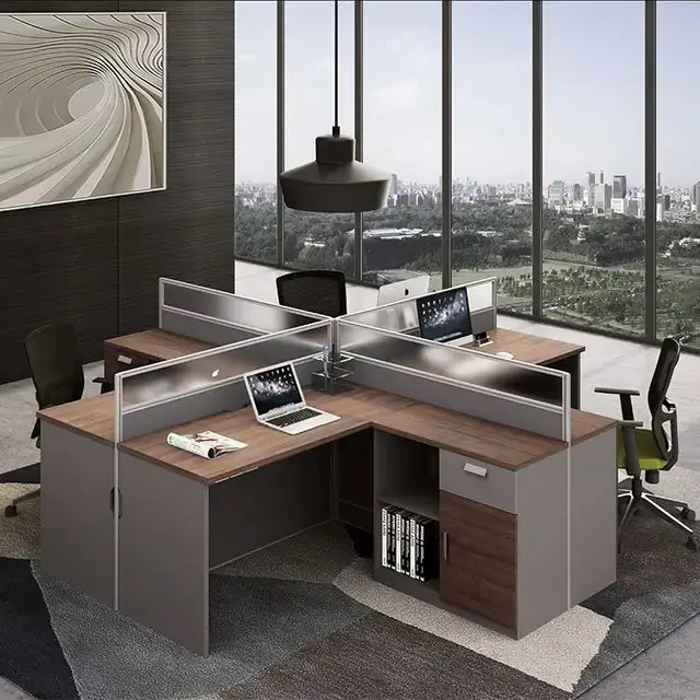Kingsford Office Table: Spacious workstation with 2 Drawer units - Image 5
