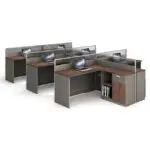 Kingsford Office Table: Spacious workstation with 2 Drawer units - Image 3