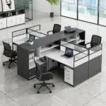 Oxford Office Table: Spacious workstation with 2 Drawer units - Image 11