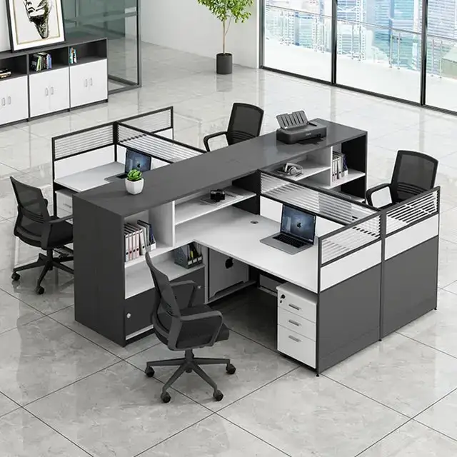 Oxford Office Table: Spacious workstation with 2 Drawer units - Image 11