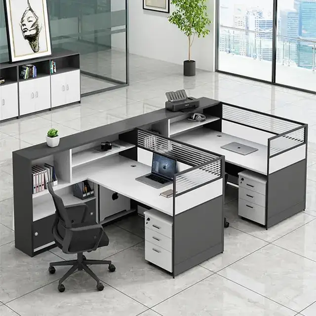 Oxford Office Table: Spacious workstation with 2 Drawer units - Image 5
