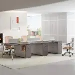 DesignSpace Office Table: Spacious workstation with 2 Drawer units - Image 5
