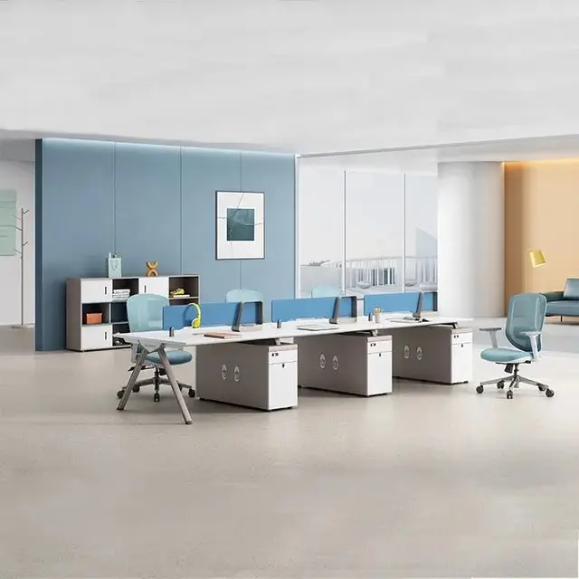 DesignSpace Office Table: Spacious workstation with 2 Drawer units - Image 4