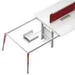 Beirut Office Table: Spacious workstation with 2 Drawer units - Image 3