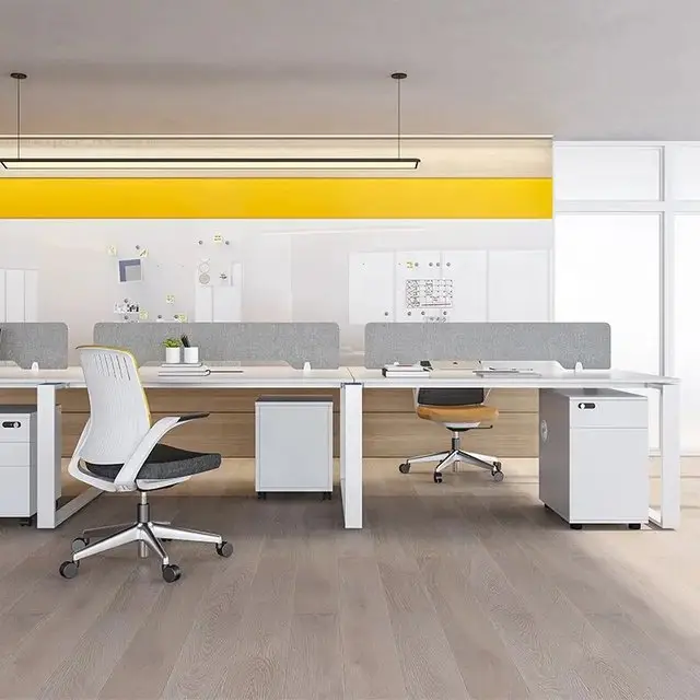Tasaki Office Table: Spacious workstation with 2 Drawer units - Image 4