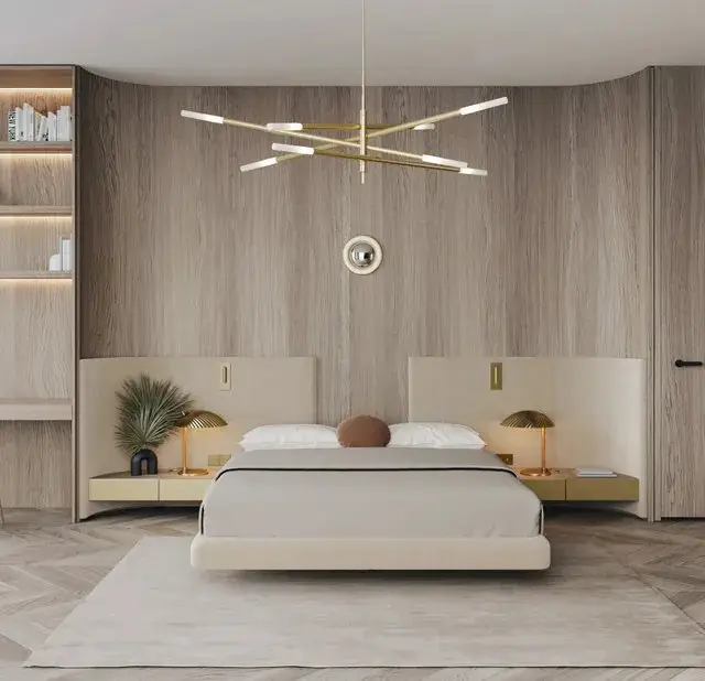 Luxson Contemporary Leatherette Upholstered Bed - Image 3