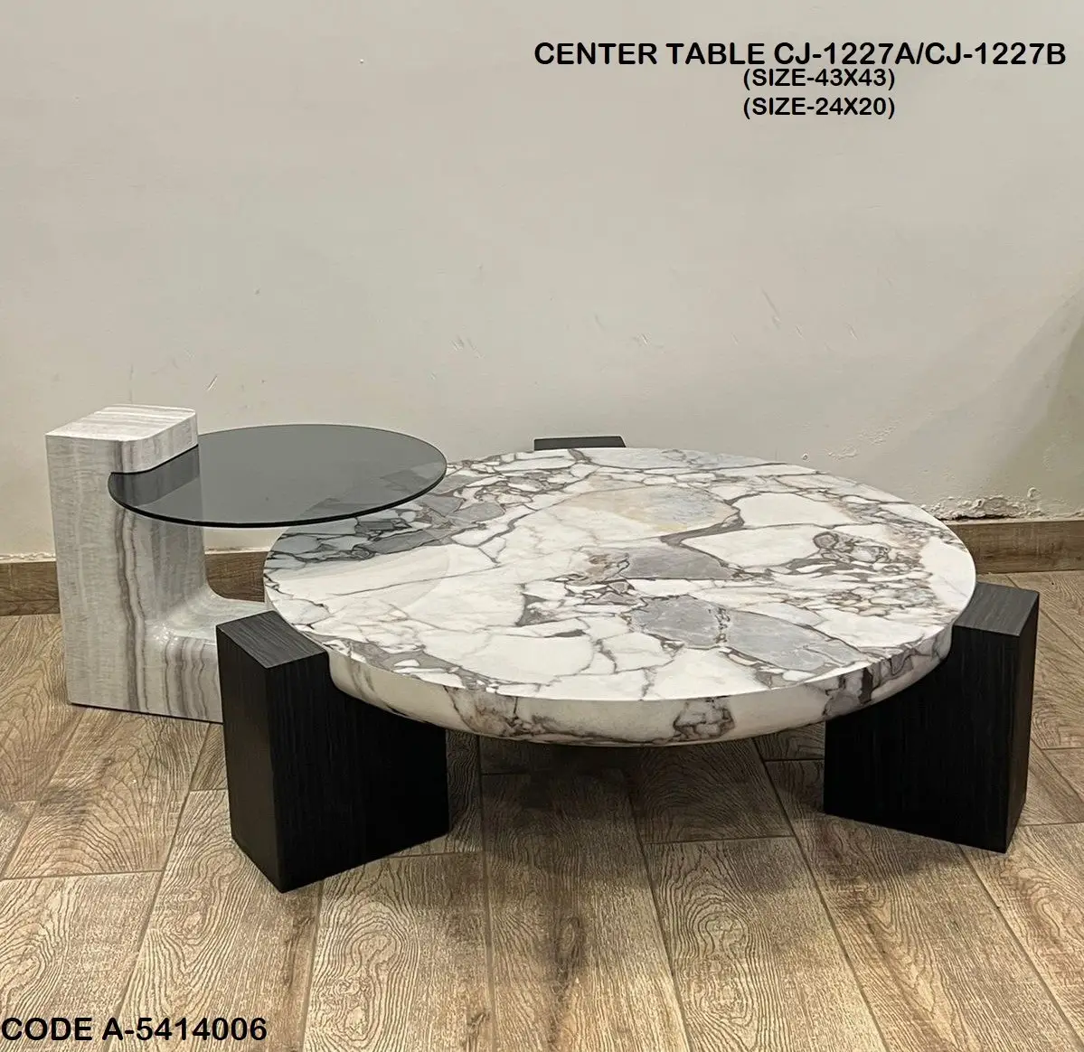 Lawrence Oak wood Nordic style coffee table - Image 6
