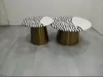 Alex Modern Design Round shape marble top luxury Coffee Table - Image 5