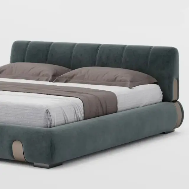 Eternia Contemporary Leatherette Upholstered Bed - Image 9