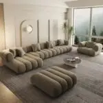 Regent L-Shaped Compressible Sectional Sofa: 7-Seater Living Room Set - Image 3