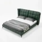 Alexa Grem Contemporary Minimalist style leatherette Upholstered King Size Bed - Image 5