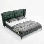 Alexa Grem Contemporary Minimalist style leatherette Upholstered King Size Bed - Image 6