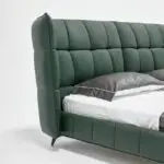 Alexa Grem Contemporary Minimalist style leatherette Upholstered King Size Bed - Image 2