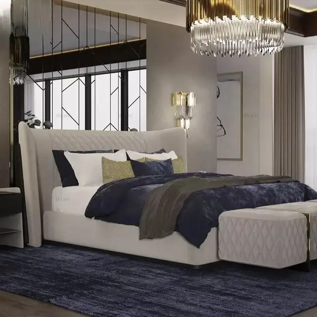 Harperr Collins Grand Luxe King Size Bed: Contemporary Elegance Meets Minimalist Design - Image 3