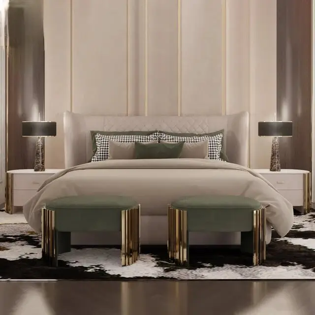 Harperr Collins Grand Luxe King Size Bed: Contemporary Elegance Meets Minimalist Design - Image 1