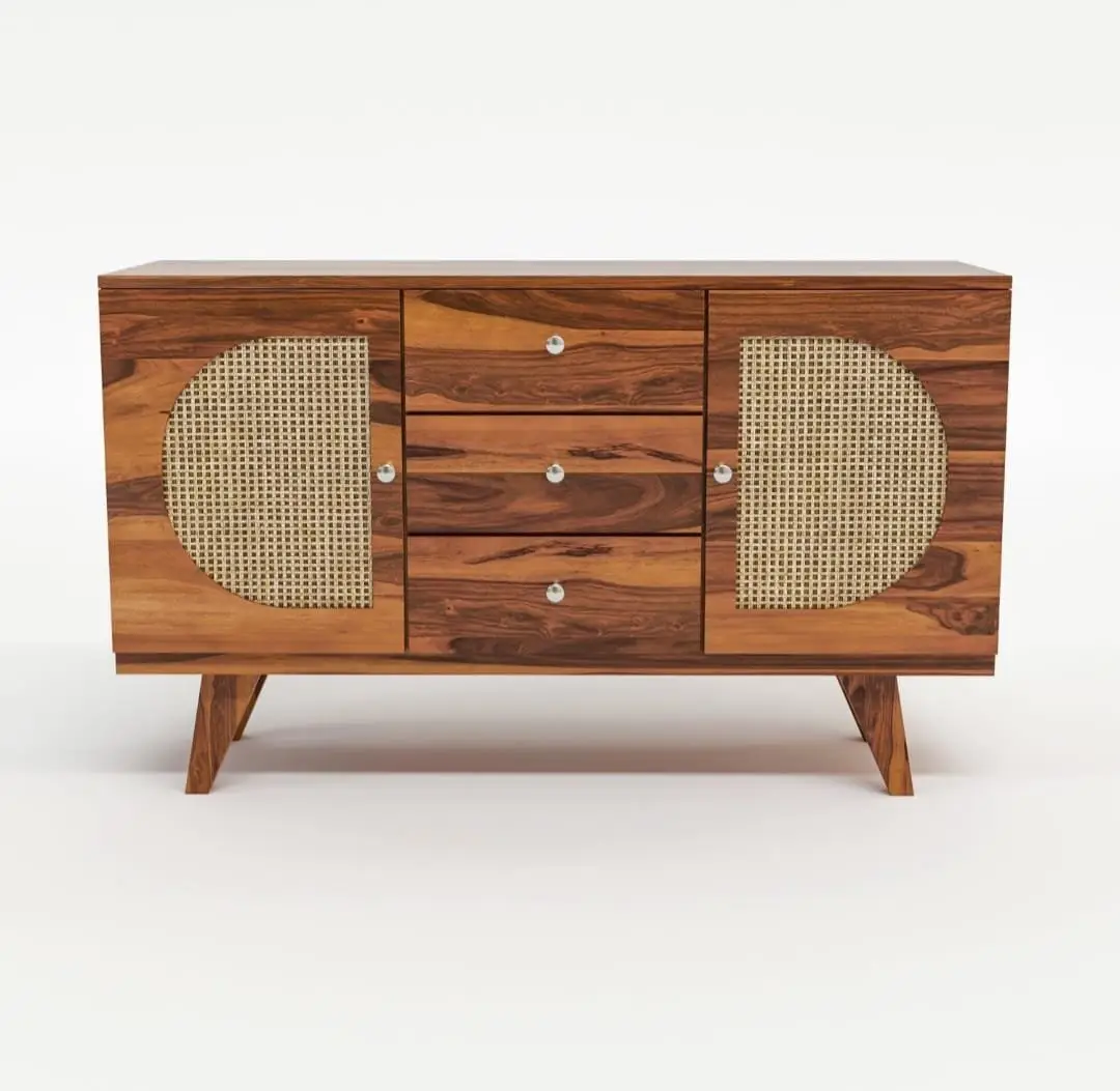 RattanShees Contemporary Bar and Cabinet Unit - Image 6