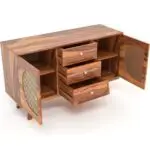 RattanShees Contemporary Bar and Cabinet Unit - Image 2