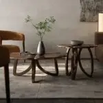 Cresenthem- Discover the Elegance: Flower Shaped Nesting Coffee Table Set - Image 4