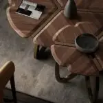 Cresenthem- Discover the Elegance: Flower Shaped Nesting Coffee Table Set - Image 5
