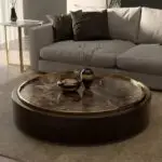 Abbott Sheesham wood and Faux Marble Coffee Table