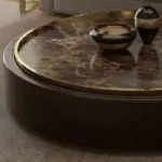 Abbott Sheesham wood and Faux Marble Coffee Table - Image 2