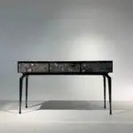 Luxury french classic style Living room console table Marble Metal base entry table - Image 2