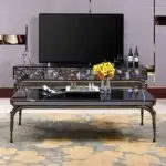 Luxury french classic style Living room console table Marble Metal base entry table - Image 4