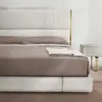 B-Bollant Beige Contemporary Minimalist style Velvet Upholstered King Size Bed - Image 5