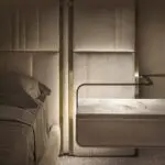B-Bollant Beige Contemporary Minimalist style Velvet Upholstered King Size Bed Option 2 - Image 6