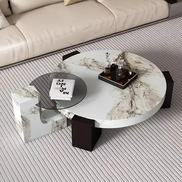 Lawrence Oak wood Nordic style coffee table - Image 8