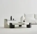Lawrence Oak wood Nordic style coffee table - Image 7