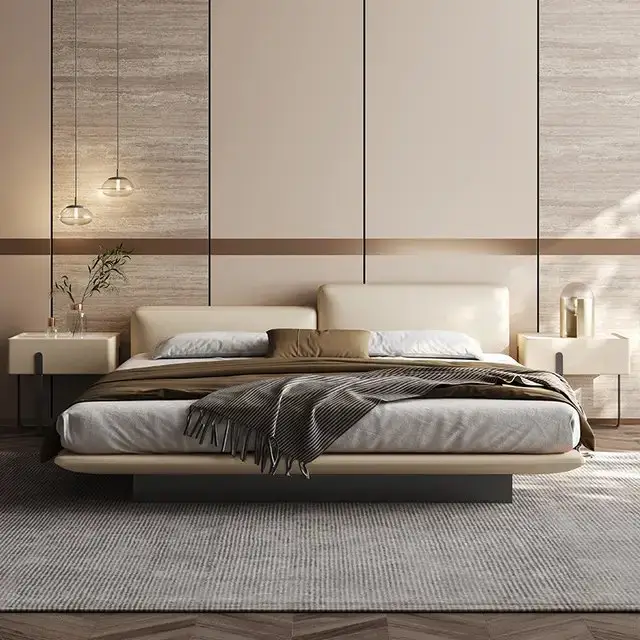 1000126028-1.jpg Wellington Luxe King Size Bed: Contemporary Elegance Meets Minimalist Design - Image 1